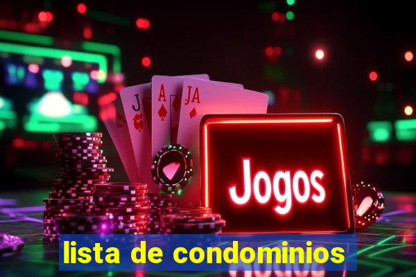 lista de condominios